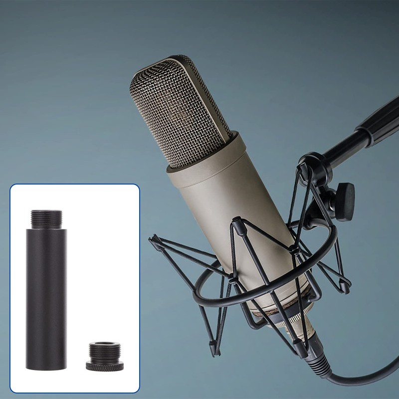 HEALLILY 1 Set Microphone Stand Extension Tube 3/8 Female 5/8