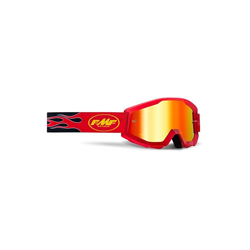 1 FMF POWERCORE Goggle Flame Red - Mirror Red Lens
