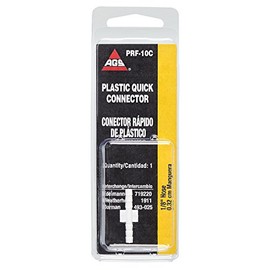 AGS PRF-10C Plastic Washer-Vacuum Connector, 1/8 Hose, 1/card