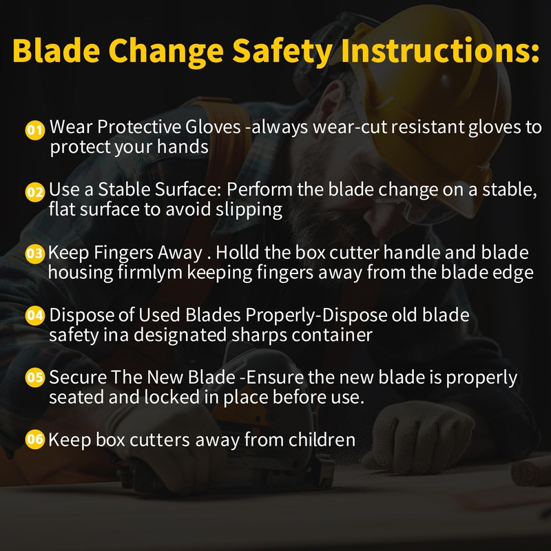 MaxWorks 51055 4-Pack Foldable Utility Knives, 20 Extra Blades –