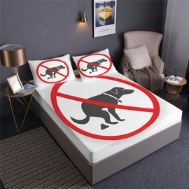 Prank Poop Prints Fitted Sheet Set Humorous Novelty Laughing Poop Bedding Set | with Fitted Sheet and 2 Pillowshams(3pcs) or Comforter(4pcs) (A,Queen-3PCS)