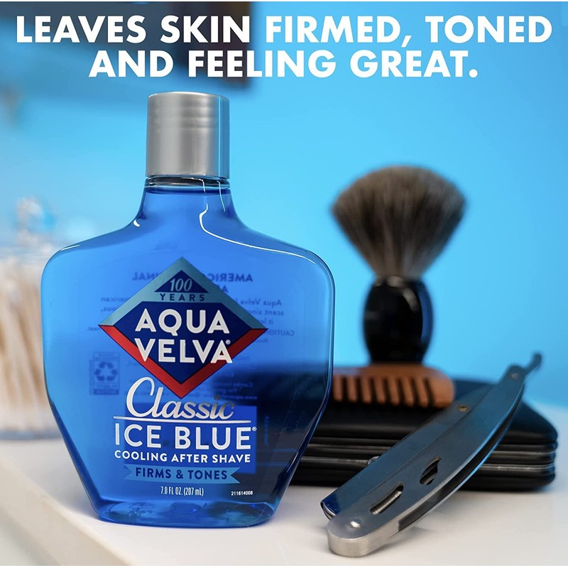Aqua Velva Classic Ice Blue Cooling After Shave 3.50 oz