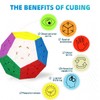 Megaminx Speed Cube, Stickerless 3x3x3 Pentagonal Speed Cube Dodecahedron Magic