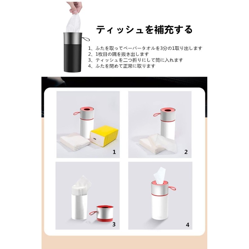 YFFSFDC Car Tissue Case Tube Tissue Cover High Texture Waterproof