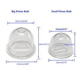 HUSWELL 188-12-1 0057003 0057004 Primer Bulb Pump Bulb for 2 Cycle Small Engine String Trimmer Weed Eater Chainsaw Leaf Blower