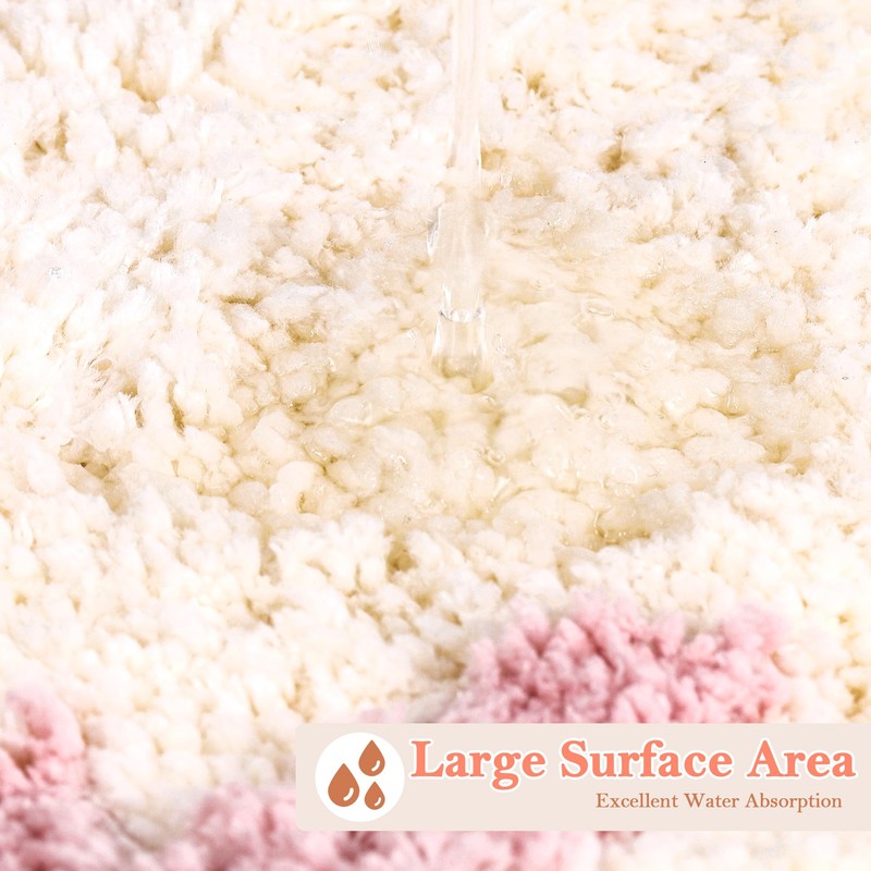 TranRantic Beige Bathroom Rug, 50 x 80 cm Bath Mat