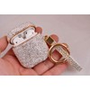 Sparkly Diamond Case for AirPods with Keychain, Shockproof Protective Premium