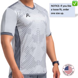 Men's SOL Athletic Sports Jersey (White/Gray, L)