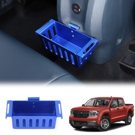 Daeiclru Car Rear Seat Expander Organizer Compatible with Ford Maverick 2022-2024, Rear Storage Basket Box Tray Rear Cup Holder Organizer Removable FITS Slot Accessories