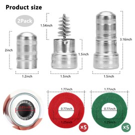 12 in 1 Battery Terminal Cleaner Kit - Must Have Tool Best for Extend Car Marine Battery Life with 12PCS Fiber Washers Protector and 2PCS Cleaning Brush