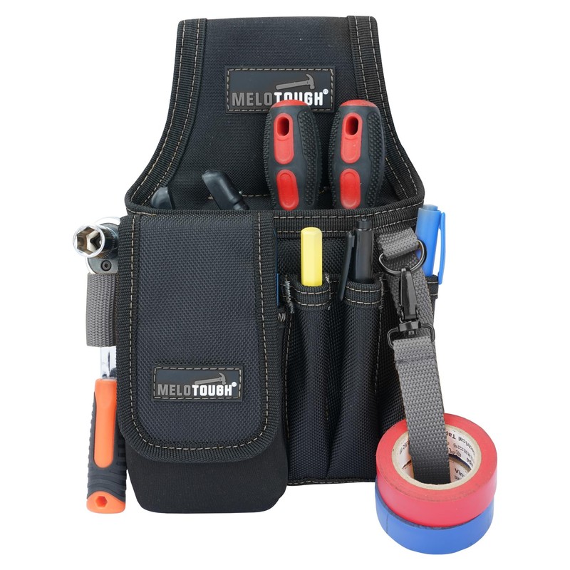 MELOTOUGH Small Tool Pouch with Belt Clip, Mini Electrician Work