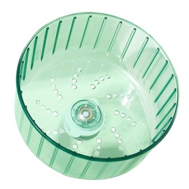 VICASKY Silent Chinchilla Wheel Compact Decorative Rat Wheel for Hamsters Hedgehogs and Small Pets Diameter Retro Green Exercise Accessory for Mice and Gerbils