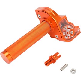 IUVWISN 7/8" 22mm Quick Twist Throttle Assembly + Throttle Cable CNC Univerdal for SX SXF XC XCF EXC EXCF XCW 125 150 250 300 350 450 CT200U CT200U-EX BT200X SSR 125 Dirt Pit Bike Mini Bike Orange