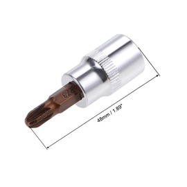 sourcing map 3/8" Drive x PZ3 Bit Socket, S2 Steel Bits, CR-V Sockets 1.5" Length (for Hand Use Only) 3pcs
