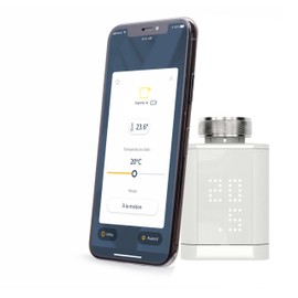 Somfy 1870508 Conected Thermostatic Valve Io, For Controlling the Temperature of Hot Water Radiators with the Tahoma Home Automation Box, Quiet, One Size, White
