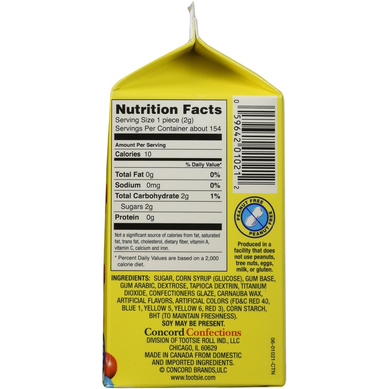 Dubble Bubble Gumballs Machine Size Refills 12 oz. Carton