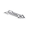 Toilet Arrow Loo Cast Iron Sign Plaque Door Wall Fence