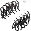 Parcelona French Denetelle Black 3 1/2" Hair Claw Clips Secure