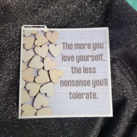 MoonlightJadeArt STKR001 Motivational Inspirational STICKER The More You Love Yourself the Less