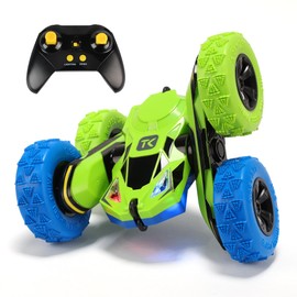 Threeking RC Stunt Car Remote Control Cars with Lights Double-Sided Driving Indoor Outdoor Toys Gifts Presents for 6 7 8 9 10 11 12 Year Old Kids Boys Girls