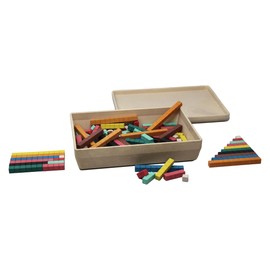 WISSNER® aktiv lernen - 126 Farbige Rechenstäbe Cuisenaire - RE-Wood