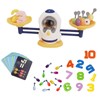 NUC Raumschiff-Waage Mathe-Lernspielzeug – Montessori Spielzeug ab 3 Jahre, Zahlen Lernen & Vorschule Spiele mit 24 Außerirdischen, 10 Zahlen, 30 Karten, Rocket-Design für Jungen Mädchen ab 2 Jahren