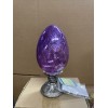 Gerson Lighted Mercury Glass Easter Egg w/ Stand (Purple)
