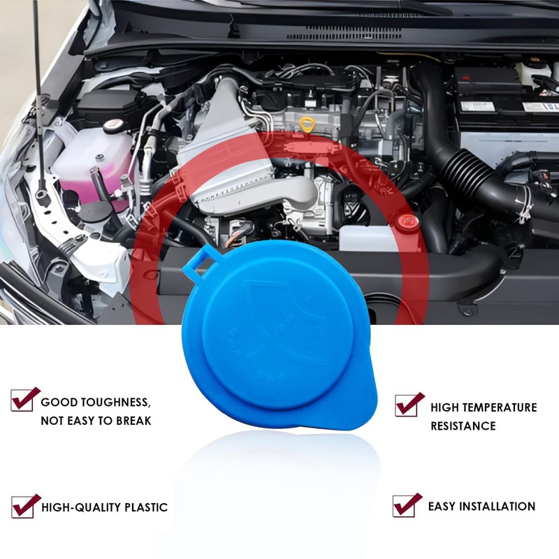 Windshield Washer Fluid Reservoir Bottle Cap Fit Replacement for Ford