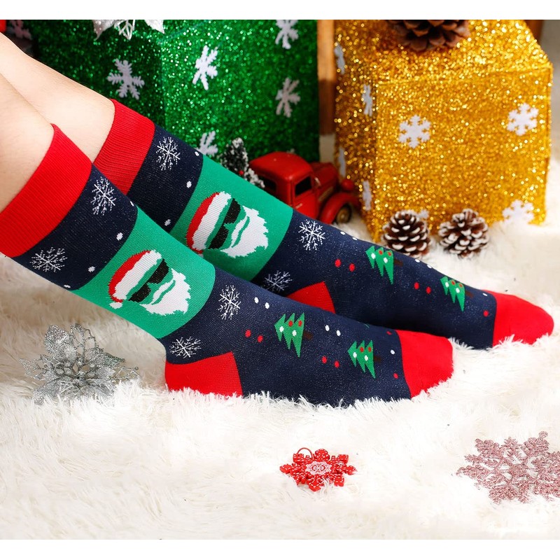 IRISGOD Funny Christmas Socks for Men & Women - Crazy