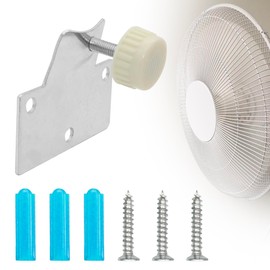 LUTQ Heavy Duty Fan Mounting Bracket, Solid Steel Wall Mount with Fastening Screws and Hidden Holder - with Locating Pin - 1 Set
