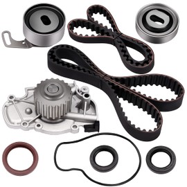 ASAPE Timing Belt Kit & Water Pump with Gasket Compatible with ITM244 for Accord 2.2L 1994-1997, Accord 2.3L 1998-2002, CL 2.2L 1997, CL 2.3L 1998-1999, Oasis 2.3L 1998-1999, Odyssey 2.3L 1998