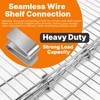 Yudylg 8 Pack Connecting S Hook for Wire Shelf System,Wire