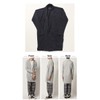 ARCADE Long Knitted Cardigan, Men's, Cotton - blk