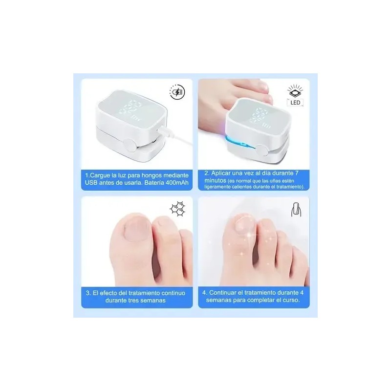 Láser Tratamiento Hongos Uñas Onicomicosis 2pzs Pies