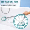 Shower Scrubber with Long Handle, 47'' Bathtub Scrub Brush, Bathroom