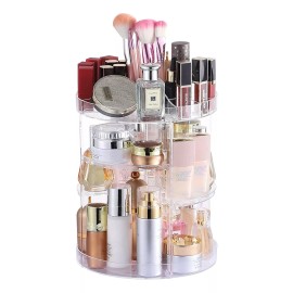 GYBOOM Organizador De Maquillaje Ajustable Transparente Que Gira 36