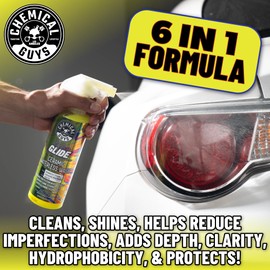 Chemical Guys HydroGlide Ceramic Swift Wipe Waterless Car Wash CWS21416 - Easily Clean, Just Spray & Wipe, Safe for Cars, Trucks, Motorcycles, RVs & More, 16 fl oz