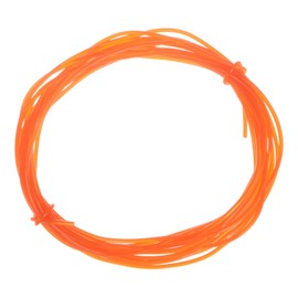 HARFINGTON Polyurethane Round Belts 2mm Dia 16.4ft(5 Meters) Length Smooth Surface PU Urethane Belt for Drive Transmission, Orange