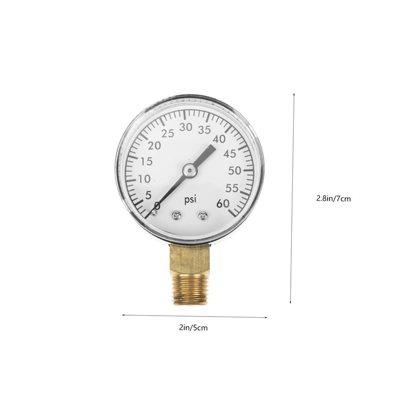 KONTONTY Pressure Filter Water Pressure Gauge for Pool Filter 1/4