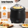 10L Stainless Steel Soup Pot with Adjustable Temperature, 400W Kitchen
