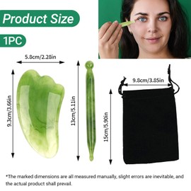 2 Stück Gua Sha Massage Werkzeug Set, Muskeltherapie-Massagestab, Gesicht Massagestein, Akupressurstift Face Massager, Harz Akupressurstift, Akupressur Stab,Massage Stift, für Körper Bein Zurück