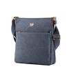 Troop London TRP0236 Classic Canvas Across Body Bag Ash Grey