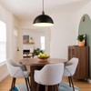Karjearl Black Pendant Light Fixtures, 15.7 Inch Large Dome Pendant