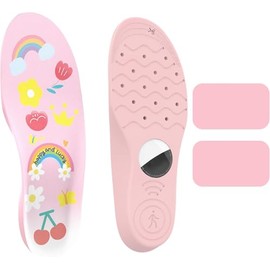 plantilla de zapatos para Airtag, Inserciones para AirTag Holder para Niños y Ancianos, Estuche para AirTag para Rastrear Tus Pasos y Zapatos,Airtag Case (Rosa-arcoíris, 155-170)