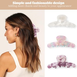 3 Stück große Haarklammern für Frauen und Mädchen, Haarspange für dickes, dünnes Haar, modisches Haar-Zubehör, Kopfbedeckung, Styling-Werkzeuge für Party, Hochzeit