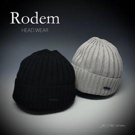 Rodem Watch Summer Knit Watch Cap, Knit Hat, Linen, Cotton, Linen, Cotton, Thin, Washable, Elastic, Cool, Breathable, High Quality, gray, Free size
