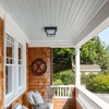c cattleya 2-Light Motion Sensor Ceiling Light Fixture Outdoor Flush