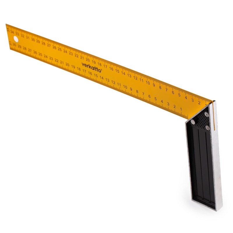 Mivos Carpenter's Square with 350 mm Spring Steel Blade and