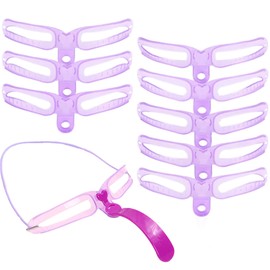 FsGrg Eyebrow Template Set Eyebrow Drawing Tools Tracer Makeup Tools for Beginners Simple Easy to Use Symmetry 8 Templates Purple