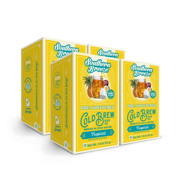 Southern Breeze Cold Brew Sweet Tea Tropical Iced Tea with